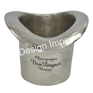 Fournitures d'événement Refroidisseur de vin Hôtel Restaurants Bar à domicile Utilisation Champagne Boissons Baignoire Grand seau à glace à bière Logo personnalisé Imprimer - Product Image 4