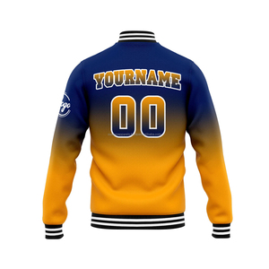 Chaqueta Varsity Personalizada de Mezcla de Lana con Detalle Bordado, Cuello Alto, Resistente al Viento, Ropa de Calle para Marcas - Product Image 3