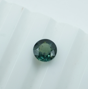 Saphir vert sarcelle taille brillant, pierre précieuse en vrac, 5x5x3 mm, 0,80 carat - Product Image 1
