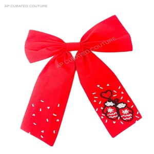 Beaded Hair <b>Bows</b> Hair Accessories Handcrafted Seed Beaded Sports alligator Tail <b>Bows</b> Beaded <b>Headband</b> Trendy Beaded <b>Bows</b> - Product Image 3