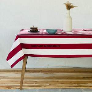 ผ้าปูโต๊ะผ้าฝ้ายทำมือจากอินเดีย ผ้าปูโต๊ะผ้าฝ้ายพิมพ์ลายด้วยมือสวยงามสำหรับงานแต่งงาน มีจำหน่าย - Product Image 5