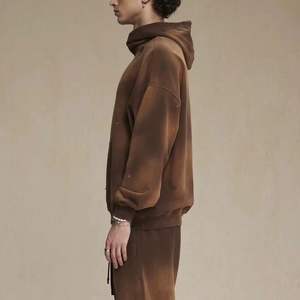 Sweats à capuche en denim imprimés personnalisés unisexe Collection Hiver Plus Size Loose Long 100% Cotton Quick Dry Knitted Top - Product Image 3