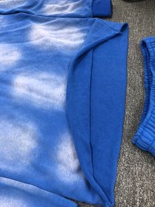 Streetwear personnalisé Sweats à capuche pour hommes Pantalon de qualité supérieure Hip Hop Acid Wash Sun Faded Rhinestone Print Pullover Design Washed Hoodie - Product Image 4