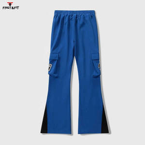 กางเกงวอร์มขาบานของผู้ชายกางเกงขาบานสำหรับออกกำลังกายผ้าคอตตอนผ้า100% ปรับแต่งได้ - Product Image 2