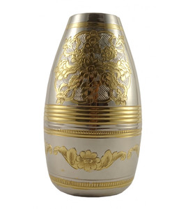 Home Decoration Metal Flower Vase Wholesaler & Manufacturer Handmade Design Brass Metal Flower Vase - Product Image 4
