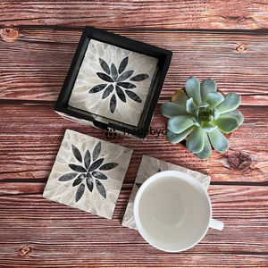 Tradebyd Premium MOP Inlay Coaster Set Décoration de table artistique faite à la main pour les maisons élégantes - Product Image 2