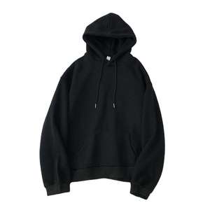 Venta al por mayor nueva Sudadera con capucha de los hombres personalizado de alta calidad transpirable liso teñido Casual ligero sudadera - Product Image 5