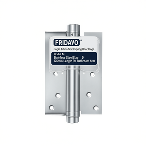 FRIDAVO Single Acting Spiral <b>Spring</b> <b>Door</b> Hinge Model M Stainless Steel Size 5 125mm Length for Bathroom Sets - Product Image 3