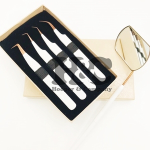 แหนบต่อขนตาโลโก้สินค้ามาใหม่แหนบสแตนเลสบรรจุฟรีโลโก้อย่างยั่งยืน - Product Image 6