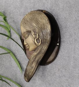 Tribal Lady Design heurtoir de porte en laiton fabriqué à la main matériel de porte Vintage pour décor d'entrée à la maison - Product Image 6