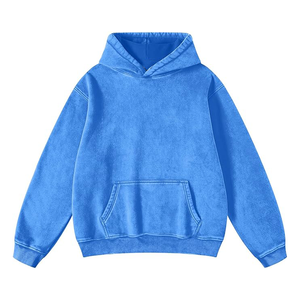 Sweat à capuche de haute qualité avec logo personnalisé Hip Hop 100% coton multicolore surdimensionné pour hommes, vente en gros - Product Image 3