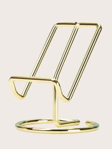 Porte-serviettes en métal doré moderne pour table à manger, distributeur de mouchoirs décoratif autoportant pour la maison et les restaurants - Product Image 2