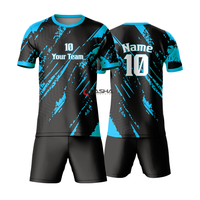 Ensemble de vêtements de sport de football en polyester à séchage rapide, sublimation, maillot de football personnalisé pour hommes, kit respirant