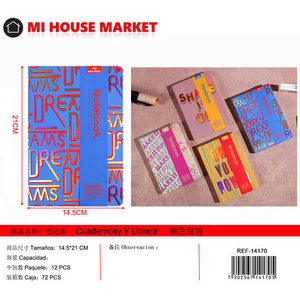 Foglio di 100 per Notebook B5 formato copertina in pelle sintetica stampato Organizer stile rilegatura termica a fogli mobili per la scuola di scrittura uso personale