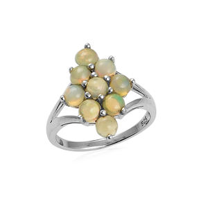 Offre Spéciale plaqué or 925 argent sterling opale pierres précieuses alliance bague cadeau pour bijoux cadeau de mariage - Product Image 6