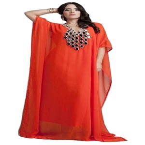 Abaya Dubaï bon marché belle couleur noire abaya traditionnelle musulmane travail à la main caftan avec un design personnalisé - Product Image 1