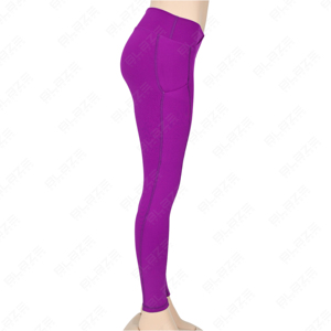 Elastic Waist Yoga <b>Leggings</b> Clothing Women <b>Ladies</b> High Waisted Sports Yoga Pants Gym Fitness & Yoga Wear <b>Leggings</b> <b>With</b> <b>Pockets</b> - Product Image 5