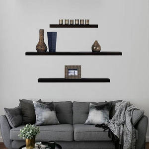 JGWOOD DESIGNS Myrva - Ensemble de 3 étagères flottantes en bois, style minimaliste, pour la décoration du salon - Product Image 3