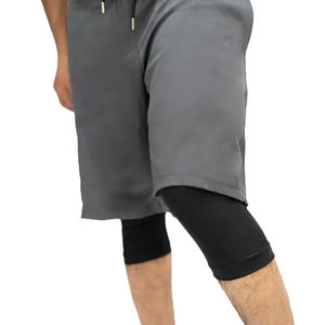 Short de bain islamique pour homme, taille mi-haute, 100% coton, avec logo personnalisé, nouvelle collection Awrah, vêtements de sport Sunnah, Halal - Product Image 2