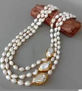 New Arrival 18 kt Fresh Water Baroque Pearls Jewelry Sets Trendy Designed Fashion Jewelry Manufacturer From India