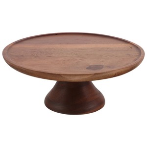 Antique Acacia wood <b>cake</b> stand - Product Image 1