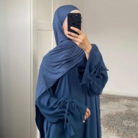 Batas holgadas de Malasia, vestido de otoño Abaya musulmán fresco, novedad de verano 2025, falda larga informal elegante con estampado de flores y bufanda