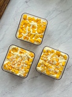 Tasse carrée PS en plastique transparent Offre Spéciale avec couvercle Tasses à dessert carrées pour mousse à la crème glacée