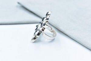 Handmade White Buffalo And Sterling <b>Silver</b> <b>Adjustable</b> <b>Ring</b> Unique Bohemian Jewelry Southwestern Style <b>Ring</b> For Women - Product Image 2