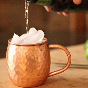Pour Absolut Brand Mule Mug en cuivre fait à la main en cuivre pur de haute qualité Cadeau d'affaires très demandé 'Ifkaa Exports PVT. LTD' quantité minimale de commande - Product Image 3