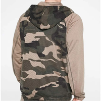 Ensemble de jogging à capuche personnalisé en coton, streetwear, molleton camouflage respirant, vêtements décontractés pour hommes, entraînement professionnel en salle de sport