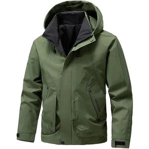 Chaquetas Softshell con cremallera personalizables, venta al por mayor, chaqueta de lluvia de invierno para hombre, fabricante de chaquetas de nieve cortavientos con capucha OEM - Product Image 4