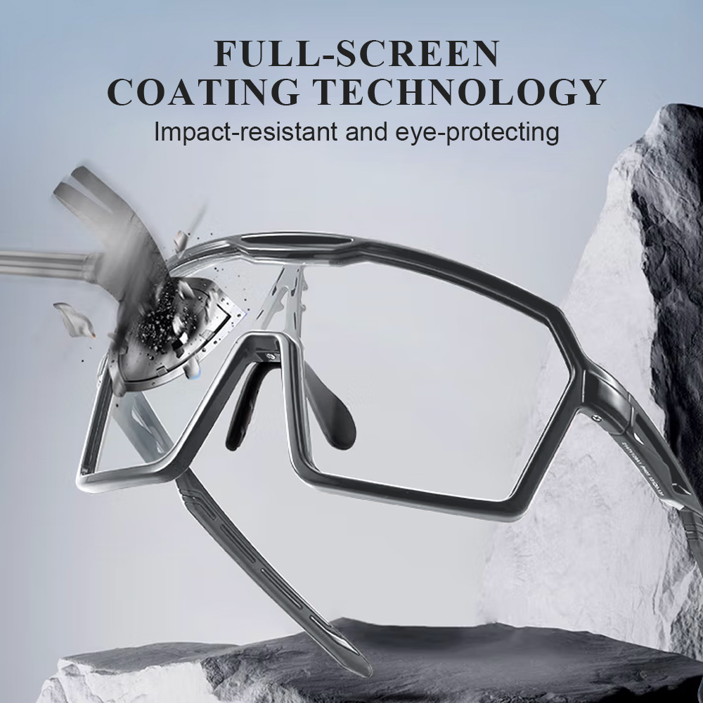 HONPNK Wholesale Hot Spot Fashion Photochromic Sports Goggles Mountain Bike Riding Sunglasses