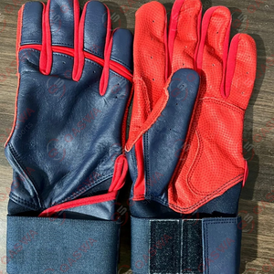 Strap Cuff Softball Gants de frappeur de baseball Gants de frappeur de baseball en cuir de vachette Cabretta original - Product Image 1