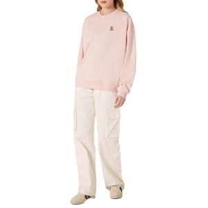 Sudadera de cuello redondo personalizada para mujer de alta calidad, nueva colección, Material de seda de algodón, bordado frontal liso, ropa de invierno para todos los días - Product Image 1