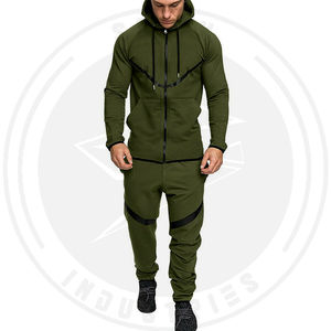 ชุดวอร์มเข้ารูปแบบผอมมีฮู้ดสำหรับผู้ชายชุดออกกำลังกายมีซิปมีฮู้ดระบายอากาศน้ำหนักเบาเหมาะกับฤดูหนาวเป็นมิตรกับสิ่งแวดล้อม - Product Image 1