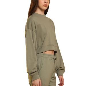 Sudadera de manga larga para mujer con ajuste regular y cuello redondo Top Traje de moda para mujer Sudaderas con capucha y sudaderas - Product Image 5