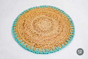 Set de table en jute tressée 40 x 40 cm, vaisselle écologique, tapis de table pour la salle à manger, vente en gros, export, naturel - Product Image 6