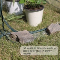 Mini serre portable pop-up moderne et écologique pour plantes et fleurs de jardin, protection pour l'arrière-cour