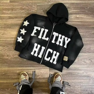 Buen fabricante Fabricado en fábrica Precio bajo Mejor material Cremallera Sudadera con capucha Impreso hecho en fábrica precio barato sudaderas con capucha - Product Image 5