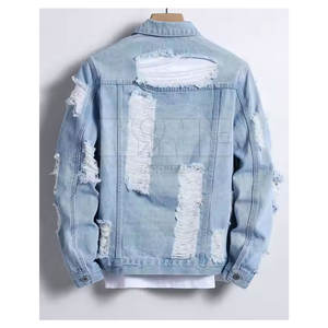 Custom Design 100% Cotton Made <b>Men</b> Jeans <b>Jacket</b> <b>Light</b> Weight Top Quality Jeans <b>Jacket</b> For <b>Men</b> - Product Image 2