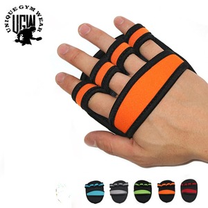 Top Trending New UNIQUE GYM WEAR Custom Made Neoprene Weight Lifting Hand Palm Protection Grip Pads Comprehensive Lightweight - Product Image 1