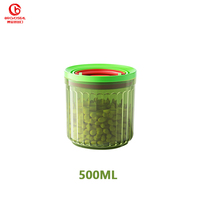Récipient de stockage hermétique étanche à l'humidité d'épices de cuisine en plastique Offre Spéciale pot en plastique scellé par boucle