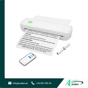 Sudex <b>A4</b> <b>Portable</b> Thermal <b>Printer</b> Wireless Inkless Mini <b>Printer</b> for Business Office Travel Mobile Document Printing A80 pocket - Product Image 1