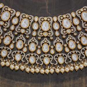 Kundan Necklace 178322 Elegant <b>Wedding</b> <b>Accessory</b> - Product Image 3