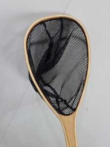 Filet en bois pour la pêche à la mouche à la truite et le tennis pour le débarquement et la capture de poissons - Product Image 5