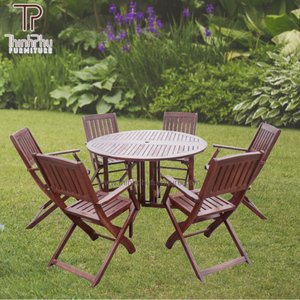 Muebles de comedor de exterior de madera contemporánea de lujo más vendidos, juegos de jardín para villas y hoteles de proveedor de Vietnam - Product Image 6