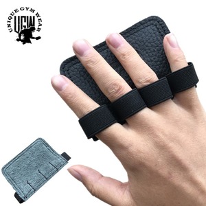 UNIQUE GYM WEAR Leather finger Guard Hand Grips for Weight Lifting Gym Workouts-Adjustable Lightweight Durable Non-slip Protect - Product Image 3