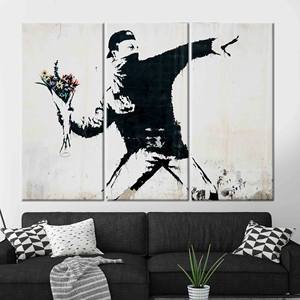 Póster de Graffiti Anarchy en Lienzo - Decoración de Pared de Arte Callejero Moderno, 3P: Enmarcado para Galería - Product Image 1