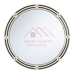 2026 Hand made Bone Inlay Wall Decor <b>Mirrors</b> <b>Round</b> Space - Product Image 4