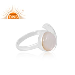 แหวนเงินแท้ 925 ประดับมุกธรรมชาติ ดีไซน์เปิดได้ ผลิตโดยผู้ผลิตเครื่องประดับตามสั่ง รุ่นขายดีล่าสุด - Product Image 4